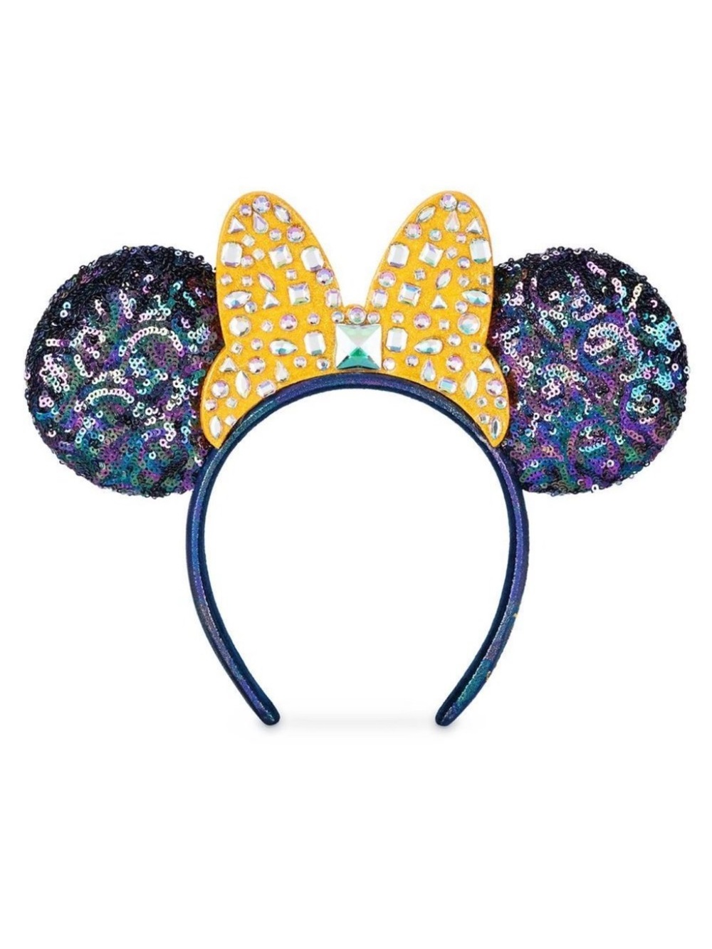 Walt Disney World 50th Anniversary Jeweled Minnie Mouse Ears Bow Headband